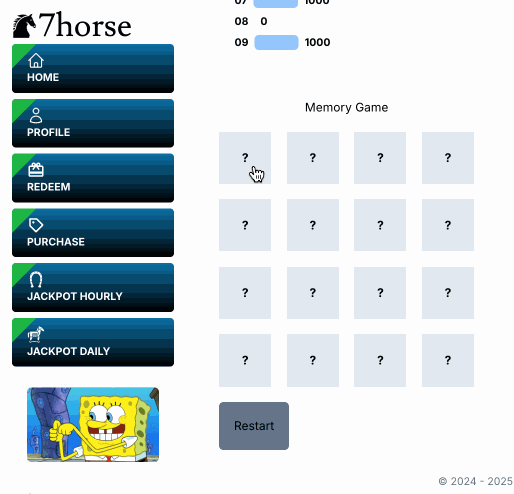 Memory Game with smooth card flips and win animation